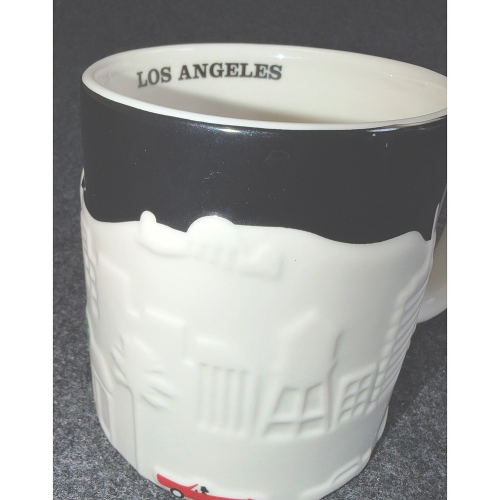 2012 Starbucks Los Angeles Skyline Black & White Coffee Collector Series Mug